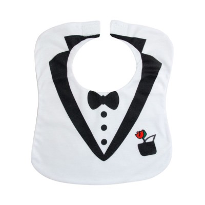 Carra Gentleman White бебешки лигавник